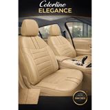 TROBUS Renault R9 Broadway / Spring / Fairway 1990-2000 Uyumlu Colorline Elegance Deri Bej Koltuk Kılıfı