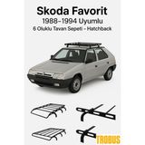 TROBUS Skoda Favorit 1988-1994 Uyumlu 6 Oluklu Tavan Sepeti – Hatchback