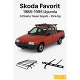 TROBUS Skoda Favorit 1988-1995 Uyumlu 6 Oluklu Tavan Sepeti – Pick-Up