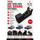 Trobus Tofaş Kartal Tüm Modeller Tam Boy Orta Konsol Kol Dayama Bardaklıklı Deri Döşeme Siyah Kamuflaj