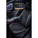 Trobus Toyota Chaser / Mark Ii / Aristo / Avalon 1980–2005 - Arenza Serisi Alkantara Koltuk Kılıfı (Ön+Arka) - Siyah - Beyaz - Binek