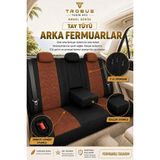 Trobus Toyota Corolla Efsane Kasa 1993-1998 Uyumlu Angel Serisi Tay Tüyü Koltuk Kılıfı Taba Siyah - Siyah - Taba
