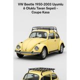 TROBUS VW Beetle 1950-2003 Uyumlu 6 Oluklu Tavan Sepeti - Coupe Kasa