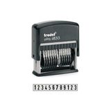 Trodat 48313 Numaratör 3,8mm 13 Hane ,Mavi Keçe