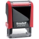 Trodat 4910 Standart Kaşe Otomatik 26x09 Kırmızı Kasa Siyah Keçe