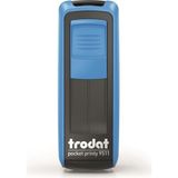 trodat cep kaşe p4 47x18 mm mavi gövde mavi keçe 9512 - Yok