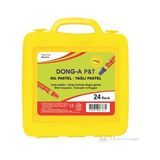 Trodat Dong-A 24 Renk Pastel Boya Plastik Çantalı Canlı Renkler ile Kolay Kullanım