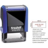 Trodat Lacivert Isim Ünvan Kaşesi 4910 4910 -