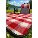 Troia Design 2’si 1 Arada Piknik Örtüsü Sırt Çantası 130x160 cm Su Geçirmez Katlanabilir Kamp Plaj Örtüsü