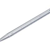 TROIKA Çoklu görev tükenmez kalem, siyah D1 uçlu, CONSTRUCTION BASIC – santimetre / inç cetvel, 1:20/1:50 ölçekli – kolay uç değişimi – alüminyum, metal – gümüş renkli orijinal