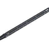 TROIKA Çoklu görev tükenmez kalem, siyah D1 uçlu, CONSTRUCTION BASIC – Santimetre/inç cetvel, 1:20/1:50 ölçekli – kolay uç değişimi – alüminyum, metal – siyah orijinal