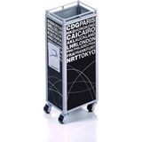 Troika Mini Trolley Kalemlik Tro PHO07-BK - Çok Renkli