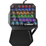 Trol Blue Switch Mini Rgb Oyun Klavyesi 62 Tuşlu USB Tip-C Kablosu Beyaz Standart Özellik - Çok Renkli