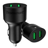 Tronsmart Çift USB Çıkışlı Dual Port QC 3.0 Hızlı Araç Şarj Cihazı