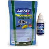Tropheus Veggie Chips 860gr Easy-doypack Green Algae Spirulina Akvaryum Balık Yemi Ve Contra Blue