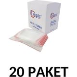 Tropic 20 Paket Kilitli Torba Kilitli Poşet 5x5 cm (2000 Li)