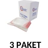 Tropic 3 Paket Kilitli Torba Şeffaf Poşet 10X12 Adet Kına Çerez Kuruyemiş Naylonu (1000LI)
