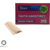 Tropic Ahşap Tahta Karıştırıcı 11 Cm 750'Li 5 Paket