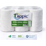 Tropic Içten Çekme Havlu – 6 Rulo – 2 Katlı %100 Selüloz – Yüksek Emicilik – Hijyenik Kağıt Havlu – Restoran, Ofis ve Ev Kullanımı Için Ekonomik