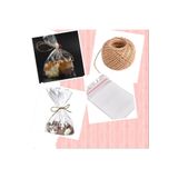 Tropic Kurabiye Poşeti Kendinden Yapışkanlı 10x15cm 100'lü ve 1 adet Jüt İp 100Gram 100metre 1 adet
