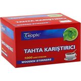 Tropic Tahta Ahşap Karıştırıcı Çay Kaşığı 1000' Li