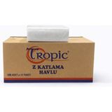 Tropic Z Katlama Kağıt Havlu 12 Paket 200 Yaprak %100 Selüloz Profesyonel Kullanım