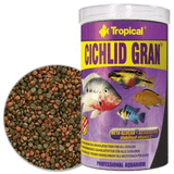 Tropical 250 ml 138 gr Cichlid gran Cichlid Balıkları İçin Renklendirici granül Balık Yemi