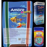 Tropical Mix Lepistes Canlı Doğuran Tropikal Yemi 460gr, Micron Yavru Büyütme 100ml, Balık Vitamini