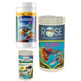 Tropical Mix Selection 125Ml, Rose Guppy 250Ml, Protect Algae Garlic Pro 100Ml Tropik Balik Yemi Set