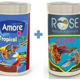 Tropical Mix Selection 250ml + Rose Guppy 250 Ml Tropikal Akvaryum Balık Yemi