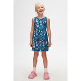 Tropical Parrot Kız Çocuk Desenli Kolsuz Elbise - Çok Renkli - 5 Yaş