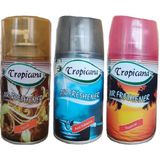 Tropicana Air Freshener Misk 260 ml + Anti Tobacco 260 ml + Tropical Koku 260 ml Parfüm Sprey Oda Kokusu