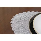 Tropik Home 6 Kişilik Amerikan Servis Supla ve Runner Takımı 7 Parça Çeyiz Seti Nakışlı Masa ve Sunum Seti Gri - 0,5 x 9 cm - Çok Renkli
