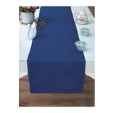 Tropik Home Amerikan Servis Pamuklu Mavi Renkli Masa Sunum Runner 40x140