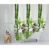 Tropik Home Banyo Perdesi - Tek Kanat Duş Perdesi, Polyester Kumaş Duşakabin Perdesi 180x200 Cm Küvet Perdesi - 180 x 200 cm - Antep Fıstığı Yeşili