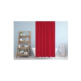 Tropik Home Banyo Perdesi - Tek Kanat Duş Perdesi, Polyester Kumaş Duşakabin Perdesi 180x200 Cm Küvet Perdesi Kırmızı