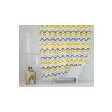 Tropik Home Banyo Perdesi - Tek Kanat Duş Perdesi, Polyester Kumaş Duşakabin Perdesi 180x200 Cm Küvet Perdesi Sarı