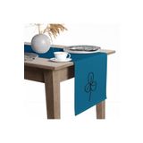 Tropik Home Dijital Baskılı Yonca Desen Renkli Baskılı Masa Ve Sunum Runner 40x145