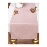 Tropik Home Pamuklu Amerikan Servis Pudra Pembe Renkli Masa Sunum Runner 40x170