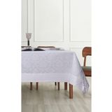 Tropik Home Pamuklu Damask Desen Beyaz Renk Lüks 160x220 Cm Masa Örtüsü