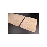 Tropik Home Tina Kaymaz Taban 2'li Pamuklu Banyo Paspası Yıkanabilir 60X100 50X60CM Banyo Halısı Bej