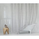 Tropik Mermer Desen Banyo Perdesi Polyester Kumaş C Halkalı Duş Perdesi Yerli Üretim Banyo Küvet Perdeleri - 180 x 200 cm - Renkli
