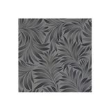 Tropik Stilize Yapraklar Desen Duvar Kağıdı İle Duvar Kağıdı - Seven 7812-4, Siyah, Koyu, Gri, Elyaf Taban (Non-Woven) - 16.5 M2