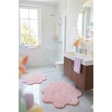 tropikal home Bubble Papatya Banyo Paspası 2'li Set Pofuduk Yumuşak Peluş Kaymaz Taban Dekoratif Banyo Halısı