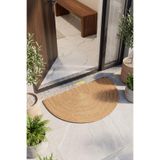Tropikal Home Jüt Hasır Kapı Önü Paspası, 40 x 60 cm, Doğal