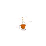 Tropikal Saksı Askılı 25X15 Cm Turuncu