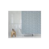 Tropikhome Duş Perdesi Çift Kanat 2x120x200cm Yağmur Desenli Banyo Perdesi 16 Adet C Halka Hediyeli