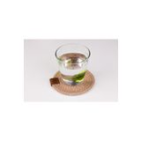 Tropikhome Hasır Tekli 12 Cm Dekoratif Fincan, Bardak, Kupa, Mum Altlığı Bej Bardak Altlığı