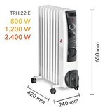 Trotec Trh 22 E Yağlı Radyatör 2400 W 9 Dilim Fanlı Beyaz