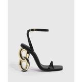 Trotters Joselyn Slingback Topuklu Ayakkabı, Beyaz Topuklu Ayakkabı,43 Numara Topuklu Ayakkabı, Büyük Numaralı Topuklu Ayakkabı - Siyah